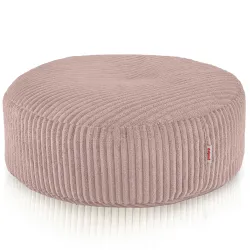 Pufa Podnóżek Okrągły - Sztruks Soft