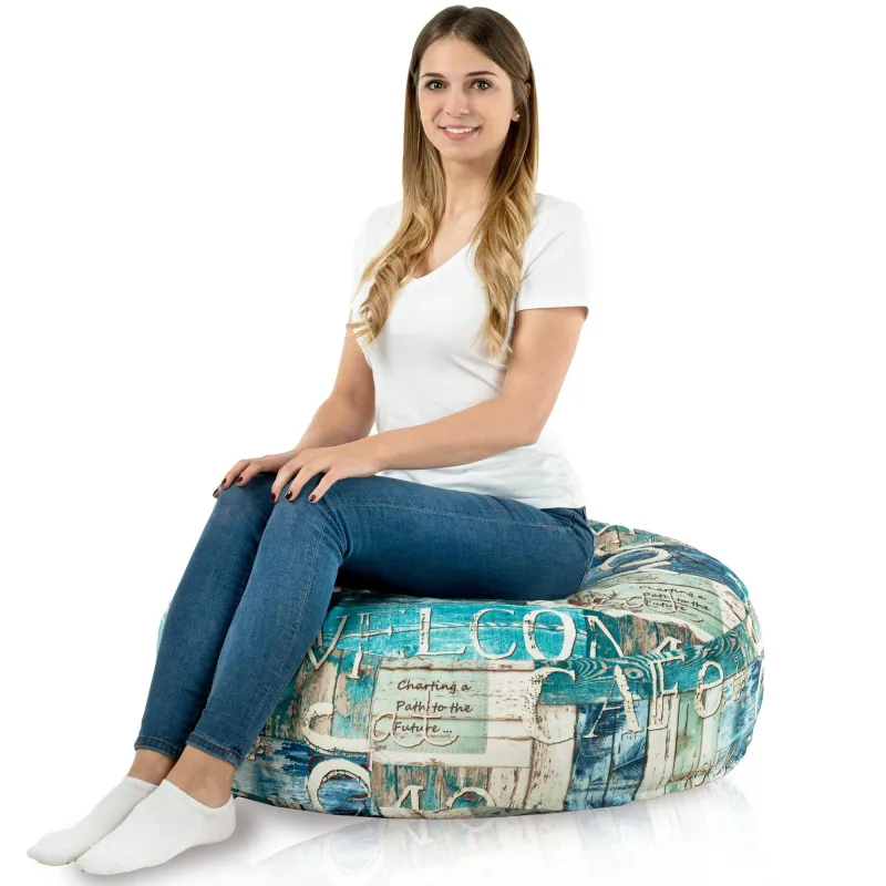 Okrągła Poducha Monaco 90 cm Premium Wzory | Italpouf