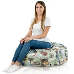 Okrągła Poducha Monaco 90 cm Premium Wzory | Italpouf