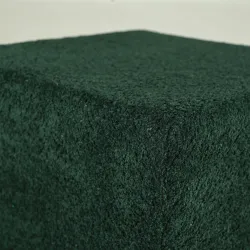Pufa Kostka Cubo Solid 40x40x40 Boucle Ciemnozielona | Italpouf