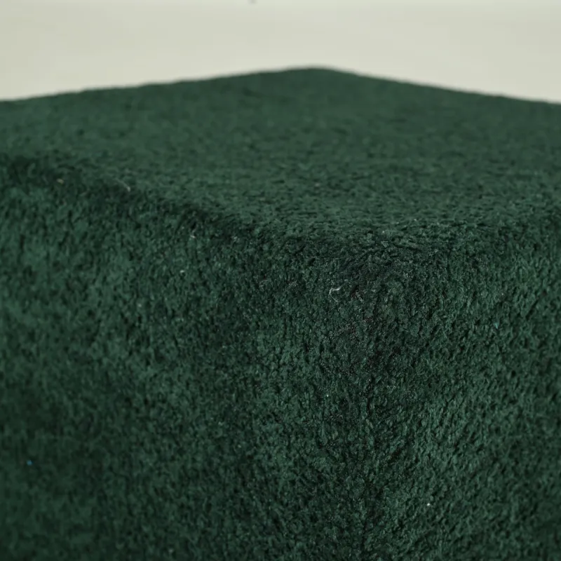 Pufa Kostka Cubo Solid 40x40x40 Boucle Ciemnozielona | Italpouf