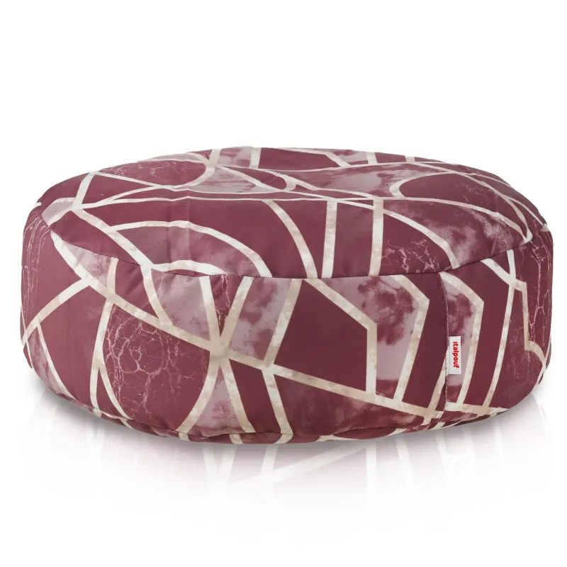 Okrągły podnóżek Premium Wzory - stylowy dodatek | Italpouf