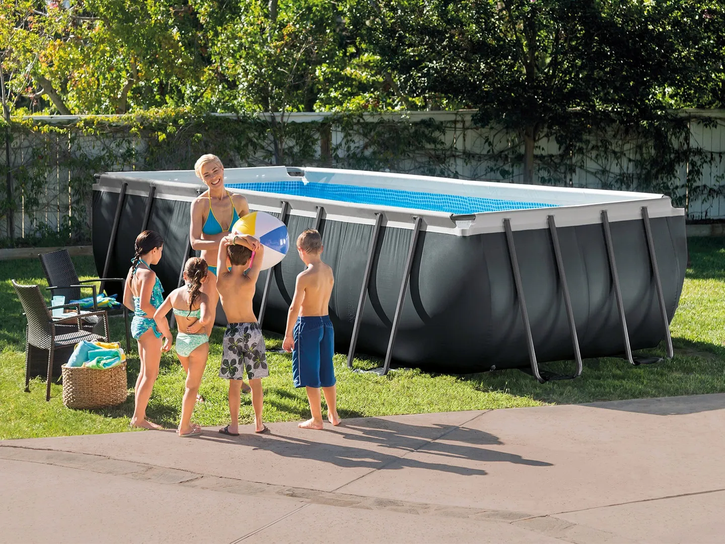 Basen ogrodowy stelażowy 549 x 274 x 132 cm 11w1 INTEX 26356 - 10
