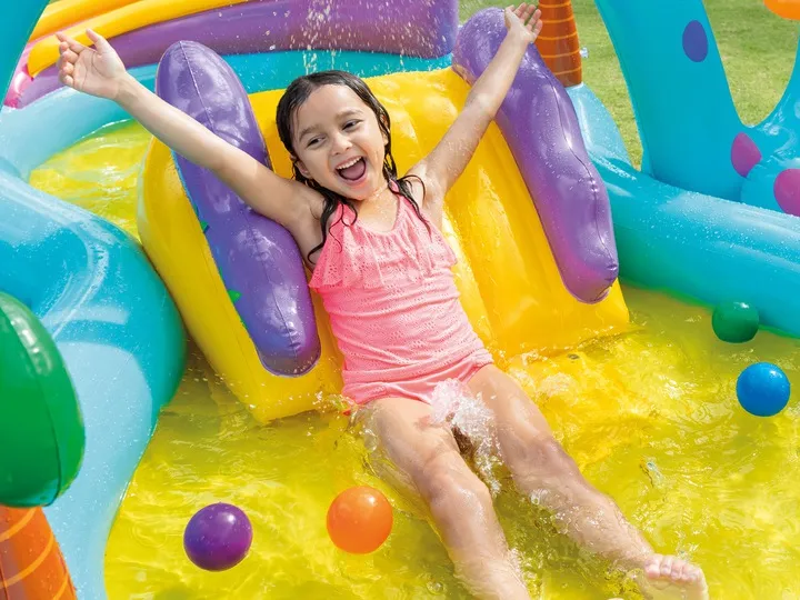 Dmuchany plac zabaw Dinozaury 302 x 229 x 112 cm INTEX 57135 - 4
