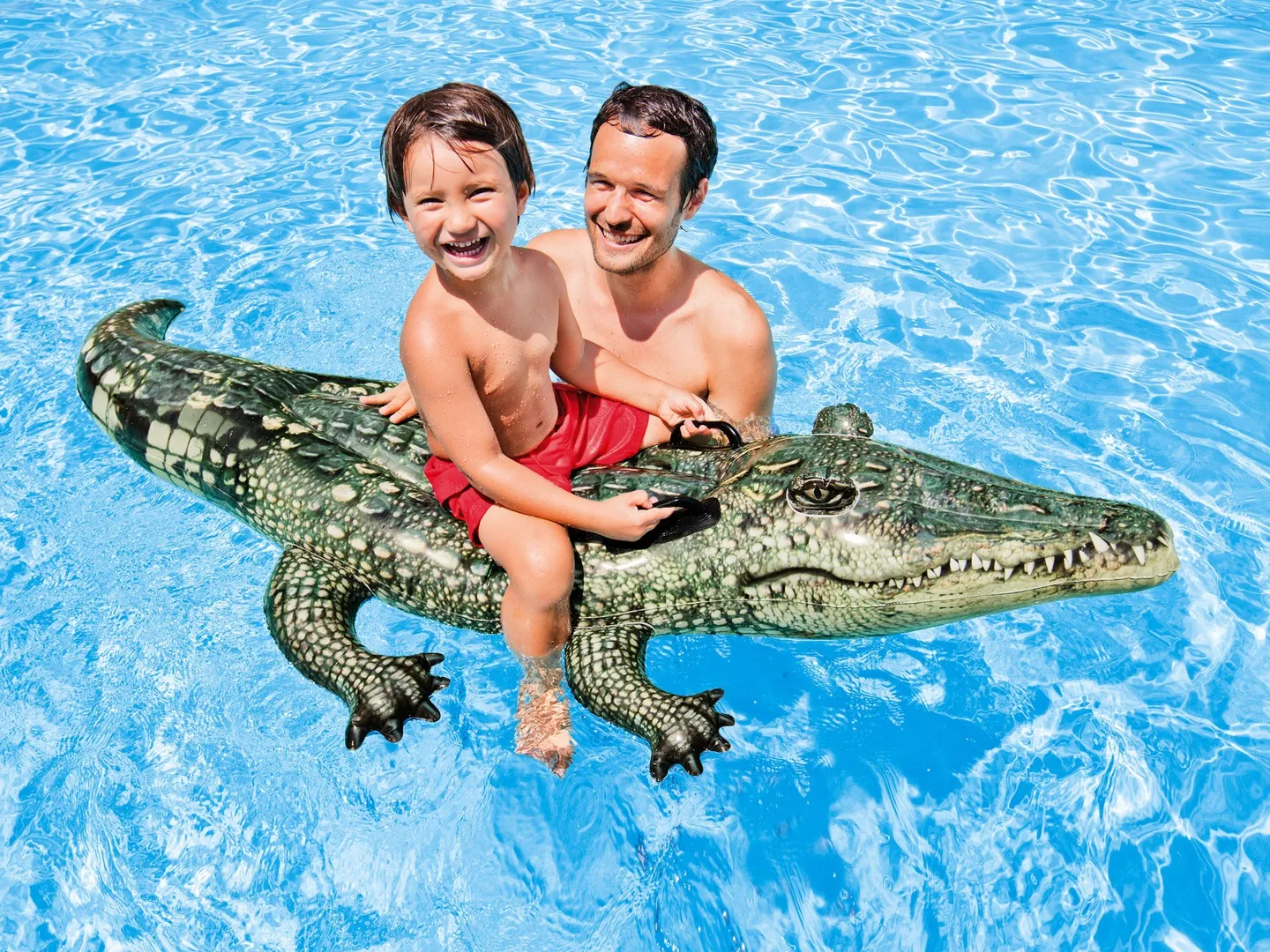 Aligator dmuchany do pływania 170 x 86 cm INTEX 57551 - 3